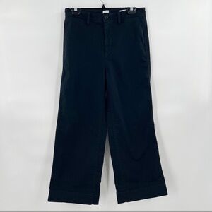GAP high rise wide leg black jeans size 8